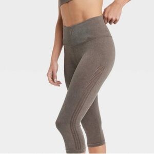 JoyLab Taupe High-Waisted Leggings Size Large